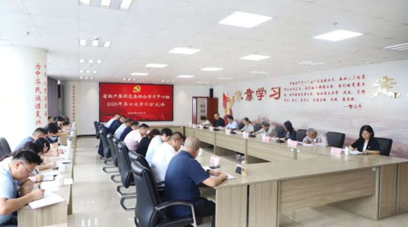 集团党委召开理论进建中心组2025年第七次进建（扩大）会