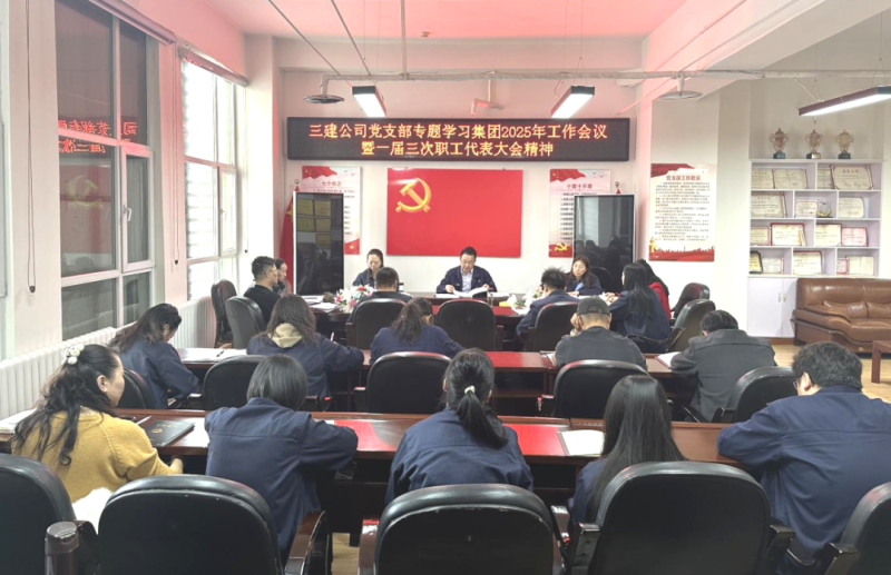 深学笃行展新姿 凝心聚力启新程&mdash;&mdash;三建公司党支部专题进建钻研集团&ldquo;两会&rdquo;心灵