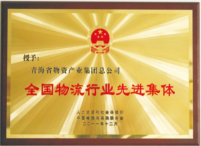 全国物盛行业先进集体