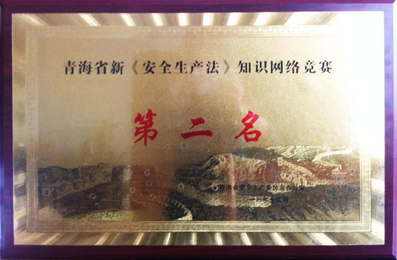 《安全出产法》知识网络较量第二名