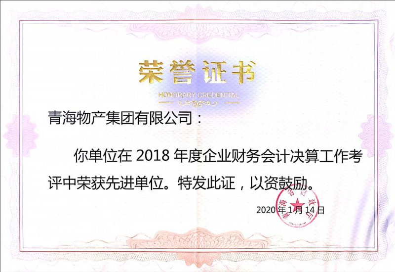 2018年度财政决算先进单元