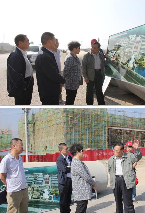 汪京萍副厅长一行深刻青海曹家堡保税物流中心施工现场查抄领导工作