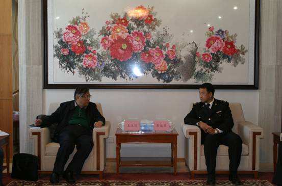 集团总经理王玉辉一行赴西宁海关针对保税物流中心的有关进行洽谈