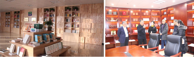 省委常委、省总工会主席马吉孝同道来我司为全国职工书屋示范点揭牌